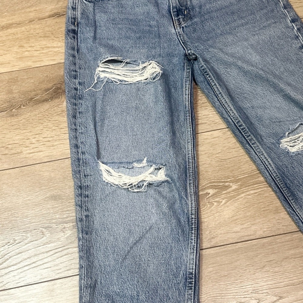 We The Free Lita Light Wash Distressed High Rise Slim Leg Jeans - Picture 8 of 15